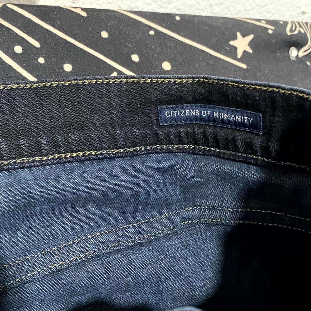 Citizens of Humanity Sid Jeans Mens 36x31 Blue Cotton Denim Straight Workwear - Picture 3 of 9